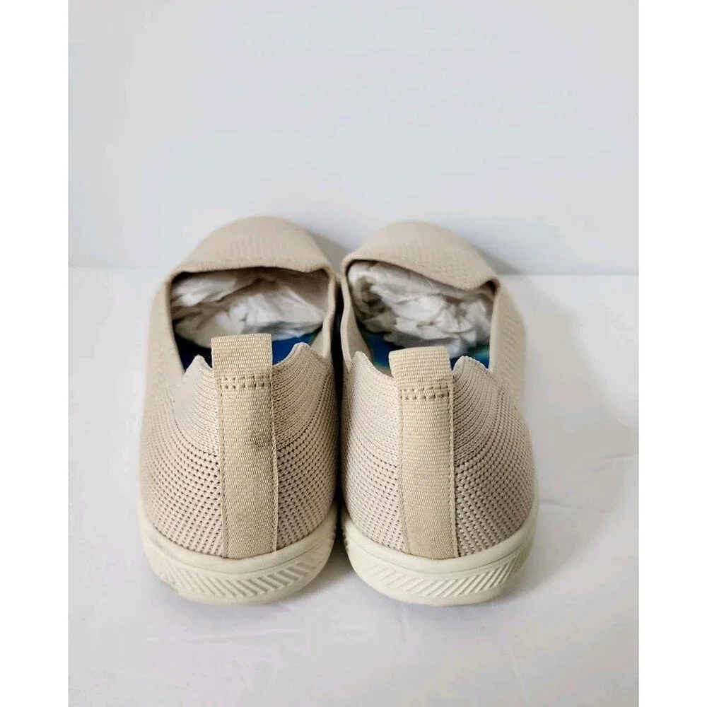New Vince Camuto Washable Knit Slip-On Shoes Cabreli Bone Off White 7 M